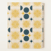 Boho Céleste Soleil Lune Monogramme Script (Dos)