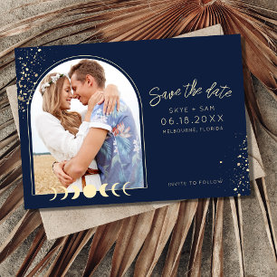 Boho Celestial Arch Foto Bruiloft Save The Date
