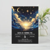 Boho Celestial Digitale Verjaardag Kaart (Staand voorkant)