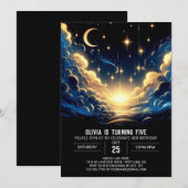 Boho Celestial Digitale Verjaardag Kaart (Voorkant / Achterkant)