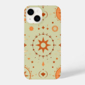 Boho Celestial iPhone Case | Zon en maan astrologi iPhone Hoesje (Achterkant)