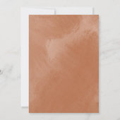 Boho Celestial Shapes Terracotta Vrijgezellenfeest Kaart (Achterkant)