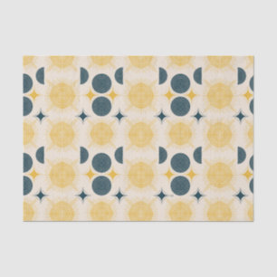 Boho Celestial Sun Moon Pattern Tissuepapier