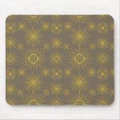 Boho Celestial Sun Stars Gray Pattern Muismat (Voorkant)