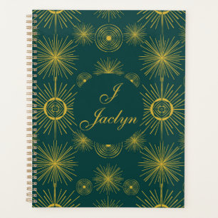 Boho Celestial Sun Stars Personnalisé Turquoise