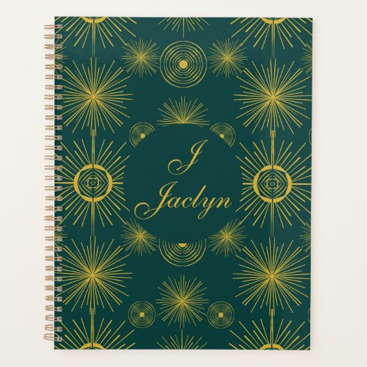 Boho Celestial Sun Stars Personnalisé Turquoise (Devant)