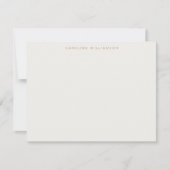 Boho Celestial Terracotta Personalized Stationery Notitiekaartje (Voorkant)