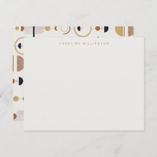 Boho Celestial Terracotta Personalized Stationery Notitiekaartje