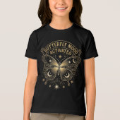 Boho Celestial Vlinder “Vlindermanie Geactiveerd” Tri-Blend Shirt (Voorkant)