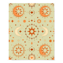 Boho Celestial Wall Art | Sun & Moon Spiritueel