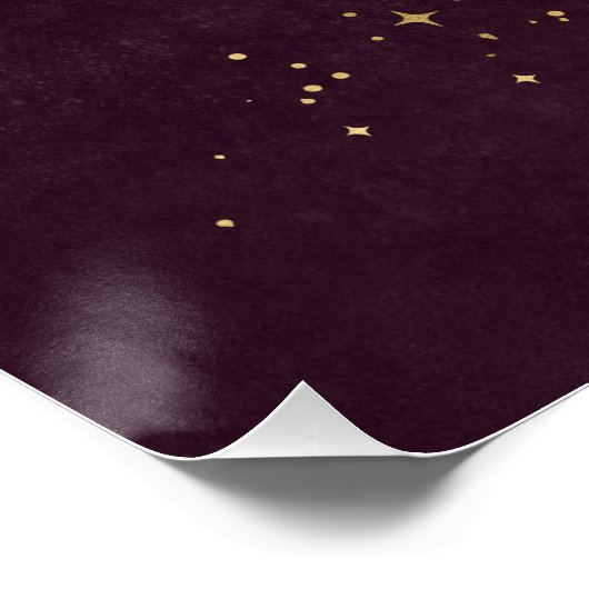 Boho Celestial zon en maan bruids brunch teken Perfect Poster (Hoek)