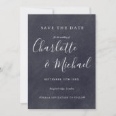 Boho Chalkboard Signature Enregistrer la carte Dat (Devant)