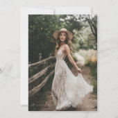 Boho Chapter Begint Budget Vrijgezellenfeest Foto Kaart (Achterkant)