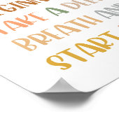 Boho Chaque Jour Est Une Nouvelle Affiche De Début (Coin)