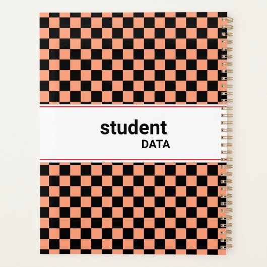 Boho Checkerboard Binder | Trendy Back to School  (Dos)