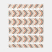 Boho Chevron Fleece Deken (Voorkant)