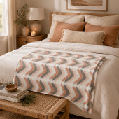 Boho Chevron Fleece Deken