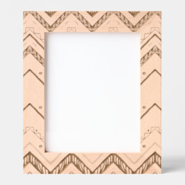 Boho Chevron Pattern Sage Geometric Wood Pri Gegraveerde Lijstjes