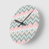 Boho Chevron Ronde Klok (Hoek)
