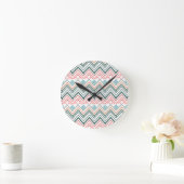Boho Chevron Ronde Klok (Huis)