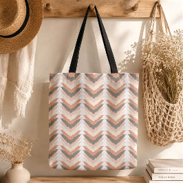 Boho Chevron Tote Tas