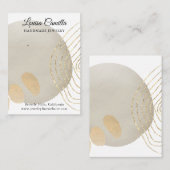 Boho Chic Abstracte oorringen Display Kaart Visitekaartje (Voorkant / Achterkant)