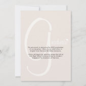 Boho Chic Arch Photo Script Overlay Afstuderen Aankondiging (Achterkant)