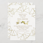 Boho Chic Arrows & Gold Geometric Triangles Modern Kaart (Voorkant / Achterkant)