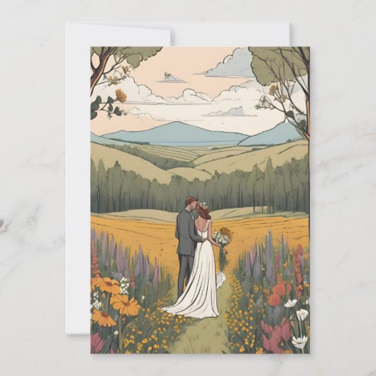 boho chic automne moderne enregistrer les cartes d (Devant)