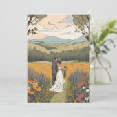 boho chic automne moderne enregistrer les cartes d (Debout devant)