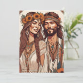 boho chic automne moderne enregistrer les cartes d (Debout devant)