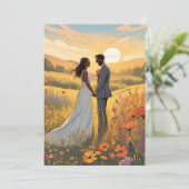 boho chic automne moderne enregistrer les cartes d (Debout devant)