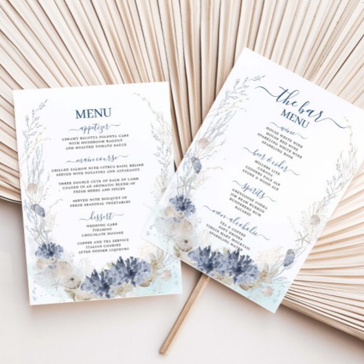 Boho Chic Beach Bestemming Hampton Wedding Menu