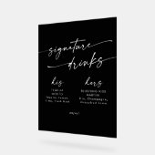 Boho Chic Black Mariage Signature Boissons (Angle)