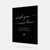 Boho Chic Black Memorial Souhaite Que Vous Étiez I (Angle)