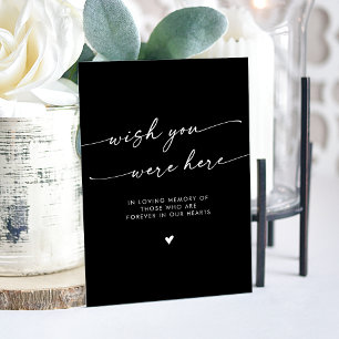Boho Chic Black Memorial Souhaite Que Vous Étiez I