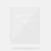 Boho Chic Blanc Clair Mariage Signature Boissons (Recto)