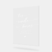 Boho Chic Blanc Effacer Cette Bougie Brûle Mémoria (Angle)