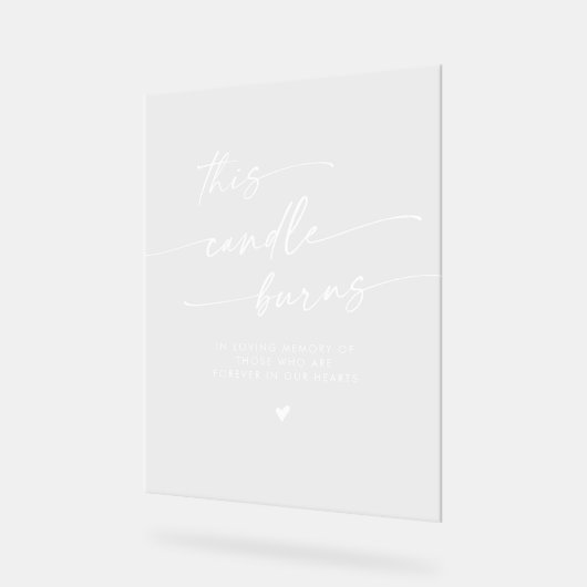 Boho Chic Blanc Effacer Cette Bougie Brûle Mémoria (Angle)