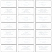 Boho Chic Blauwgroen en witte gast Adresetiketten Sticker (Voorkant)