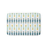 boho chic bleu flèches tapis de bain (Devant)