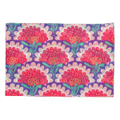 Boho Chic Bloemen Print. Kussensloop (Achterkant)