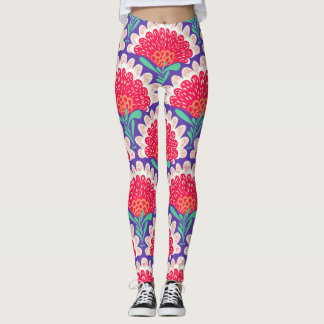 Boho Chic Bloemen  Print. Leggings