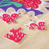 Boho Chic Bloemen  Print. Legpuzzel (Zijkant)