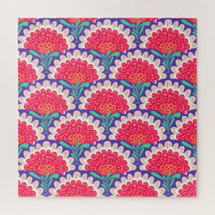 Boho Chic Bloemen  Print. Legpuzzel