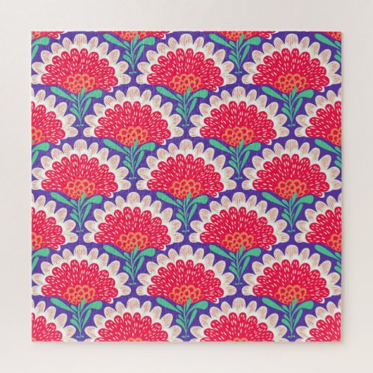 Boho Chic Bloemen  Print. Legpuzzel (Verticaal)