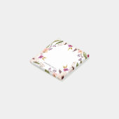 Boho Chic Bloemenkrans Gepersonaliseerde Post-it N Post-it® Notes (Schuin)