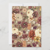 Boho Chic Bloemenliefde in Bloom Vrijgezellenfeest Kaart (Achterkant)