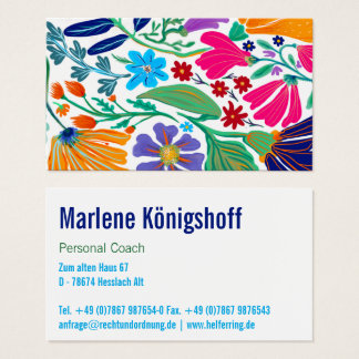 Boho Chic Bloemig Krachtig  Visitekaartje