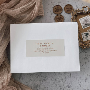 Boho Chic Bohemian Cream Gast Adresetiketten Sticker